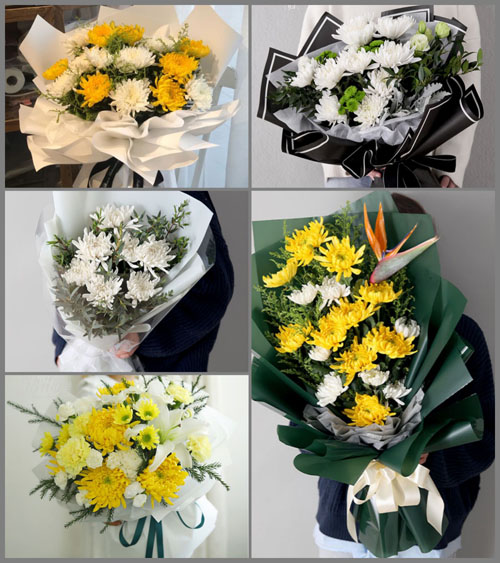 广东梅州市五华县河东镇林石村白事花束代送